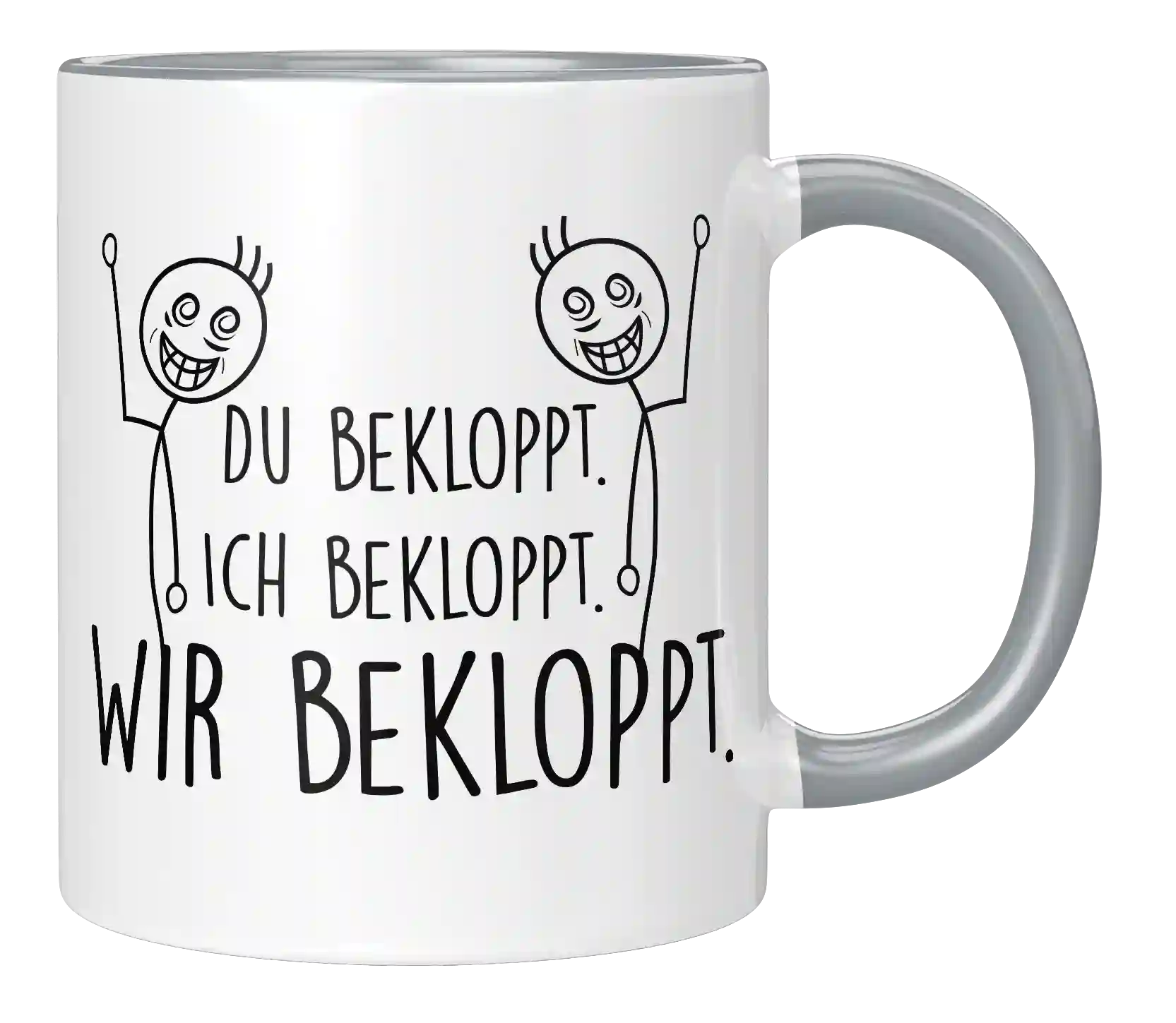 Tasse - Ich bekloppt - Wir Freunde