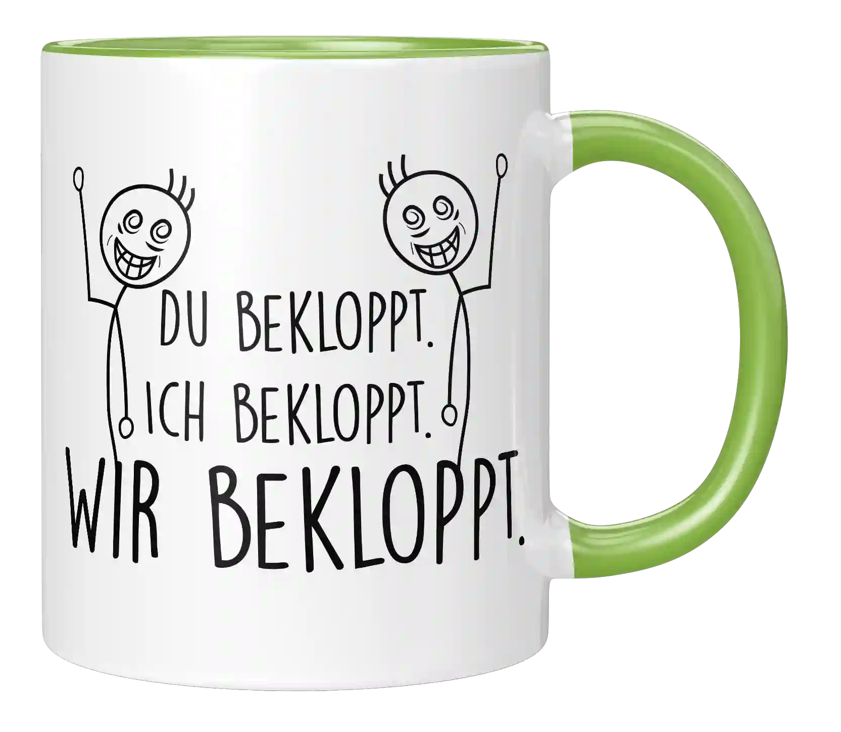 Tasse - Ich bekloppt - Wir Freunde