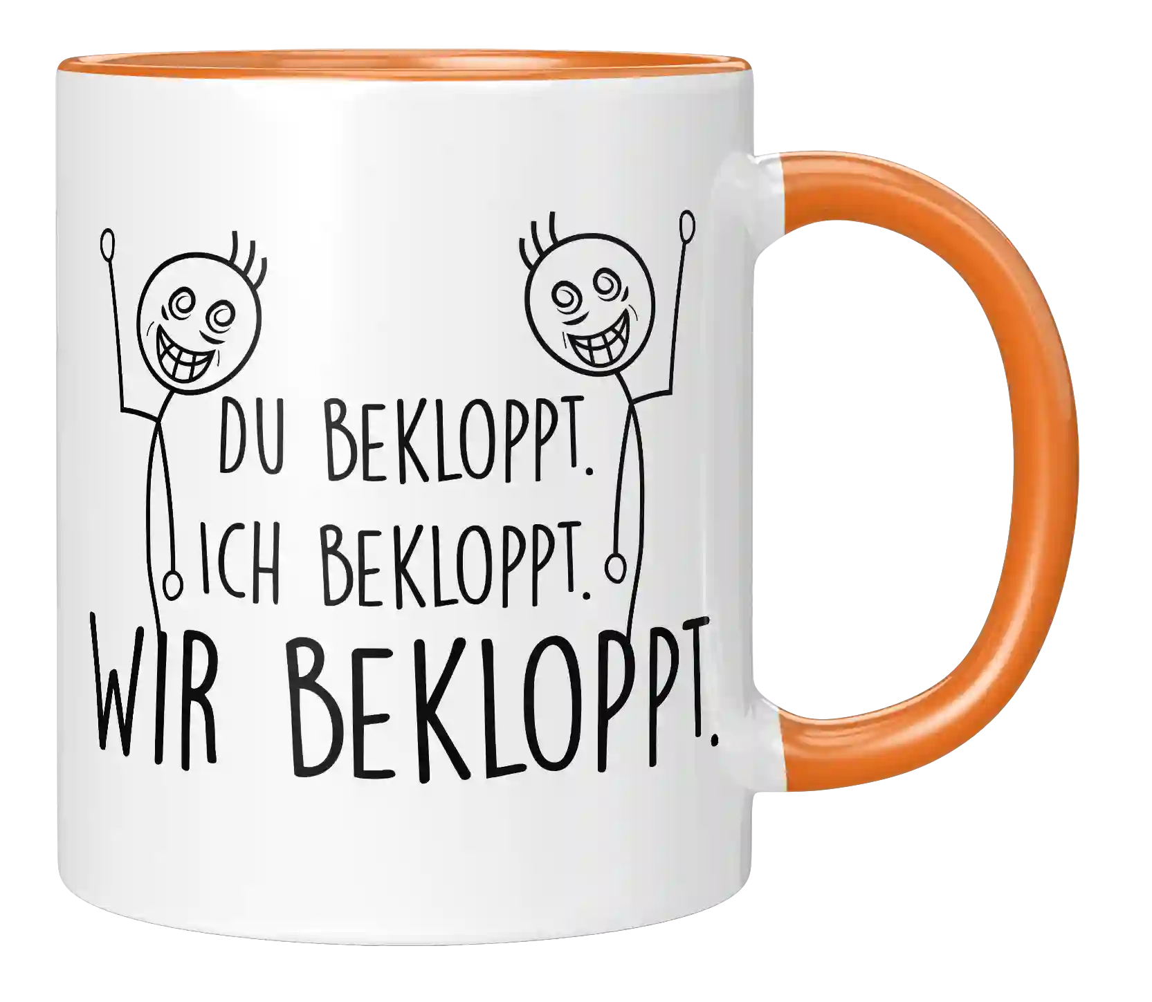 Tasse - Ich bekloppt - Wir Freunde