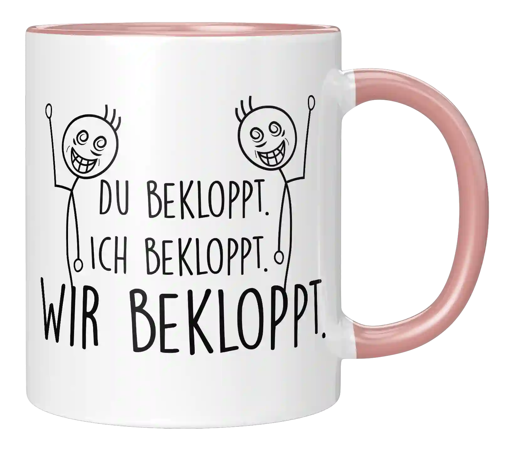 Tasse - Ich bekloppt - Wir Freunde