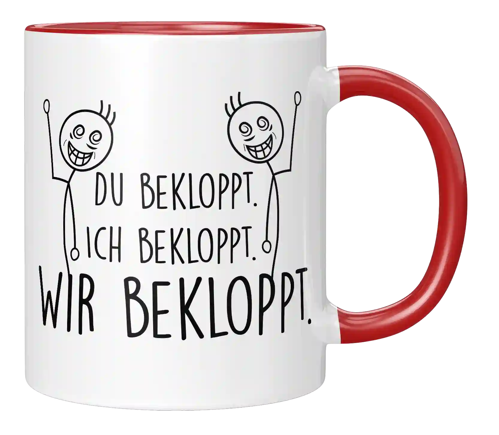 Tasse - Ich bekloppt - Wir Freunde