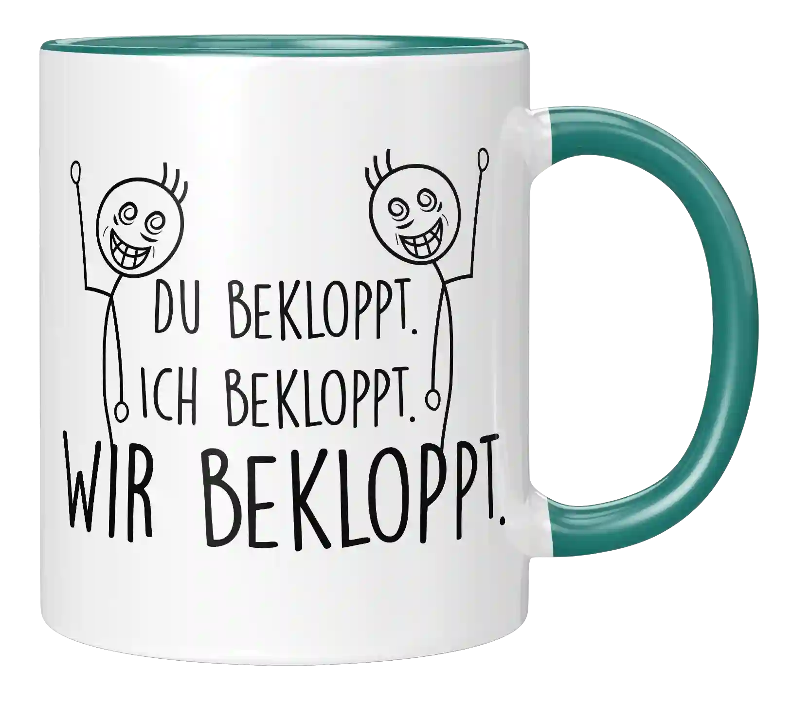 Tasse - Ich bekloppt - Wir Freunde