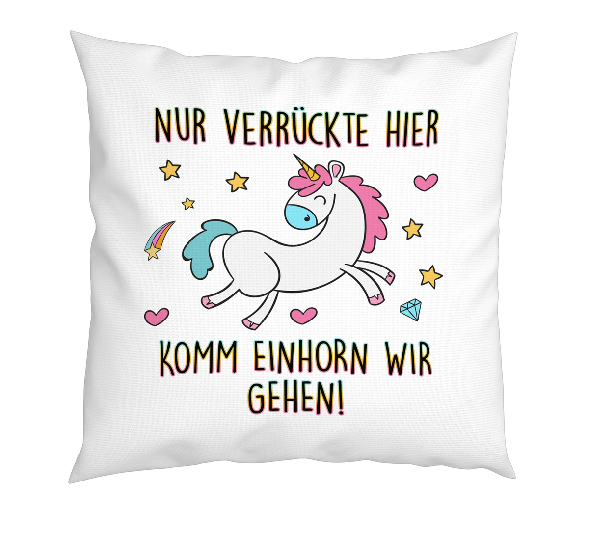 Kissen - Komm Einhorn wir gehen!