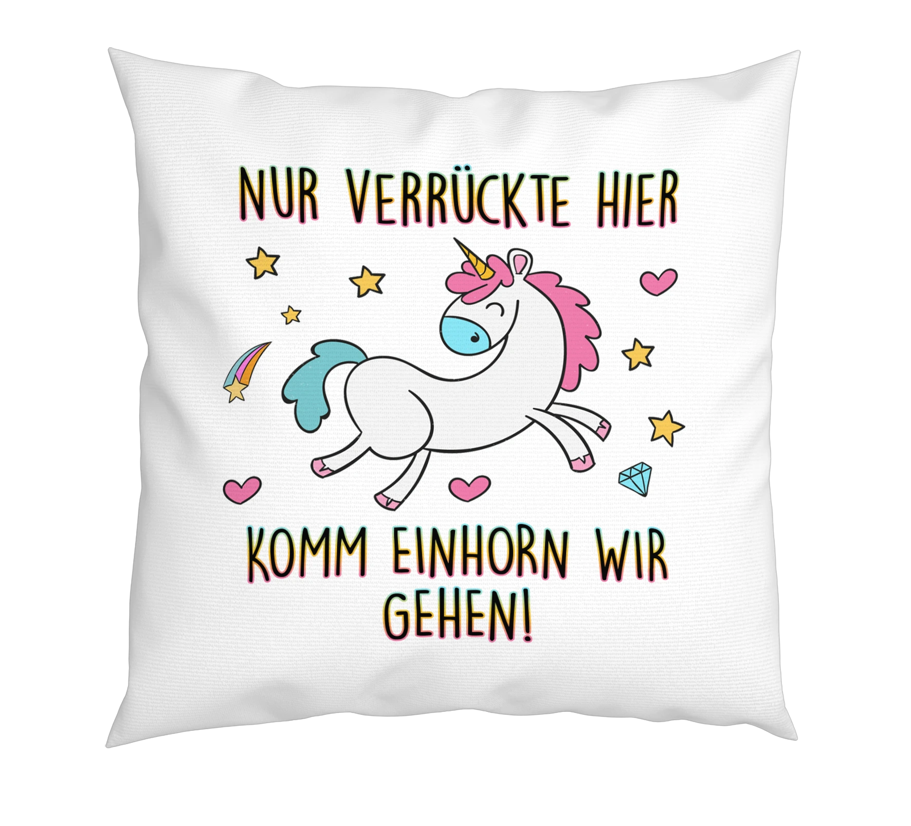 Kissen - Komm Einhorn wir gehen!