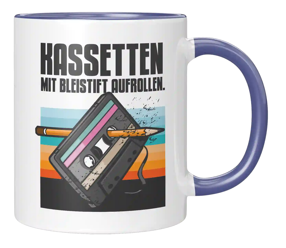 Tasse - Kassette mit Bleistift