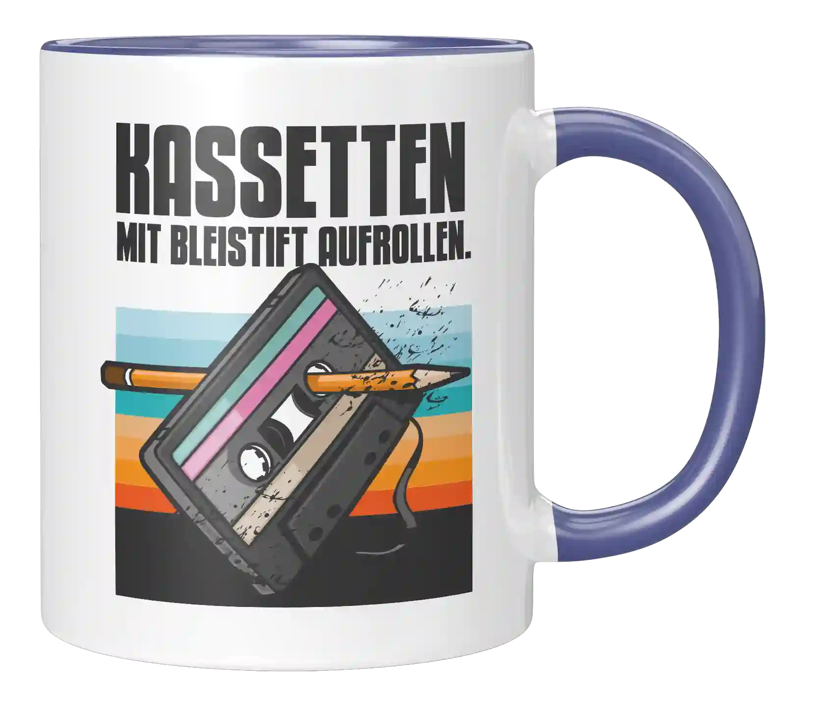 Tasse - Kassette mit Bleistift
