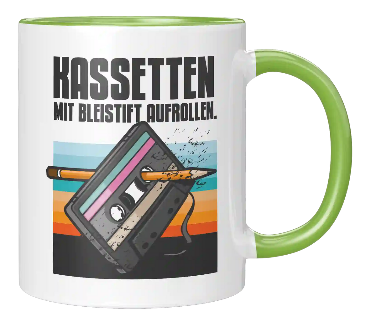 Tasse - Kassette mit Bleistift