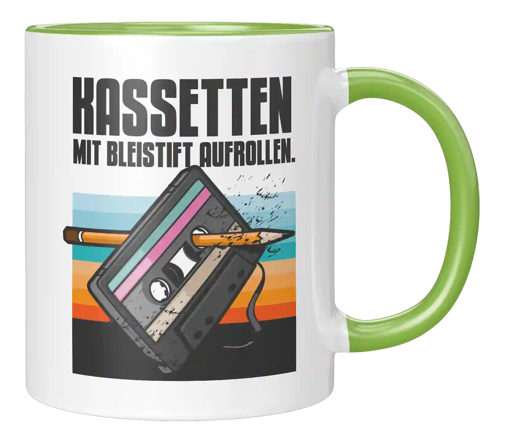 Tasse - Kassette mit Bleistift