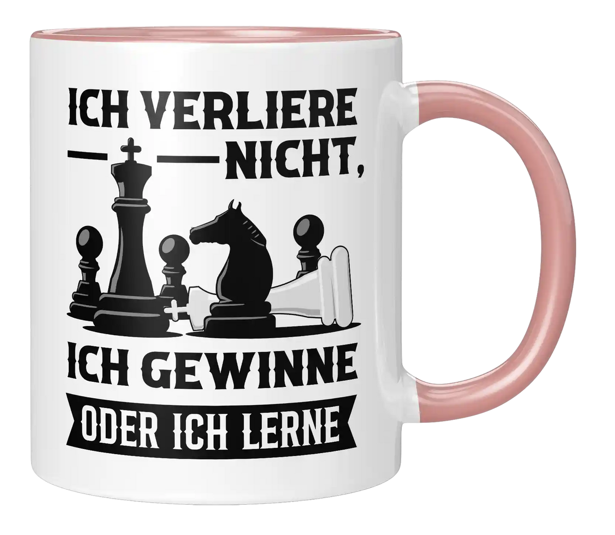 Tasse - Ich verliere nicht, ich gewinne oder ich lerne - Schach