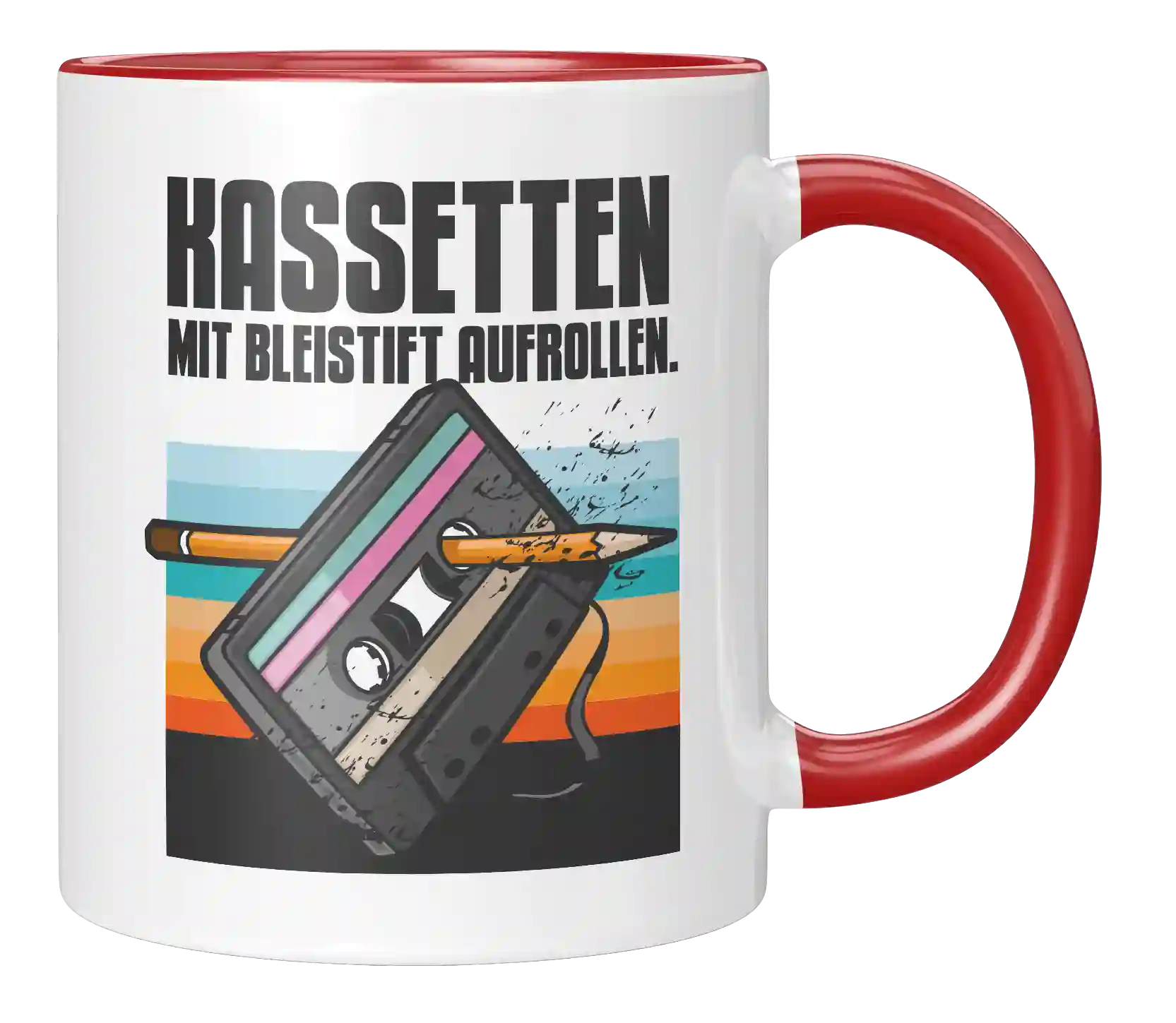 Tasse - Kassette mit Bleistift