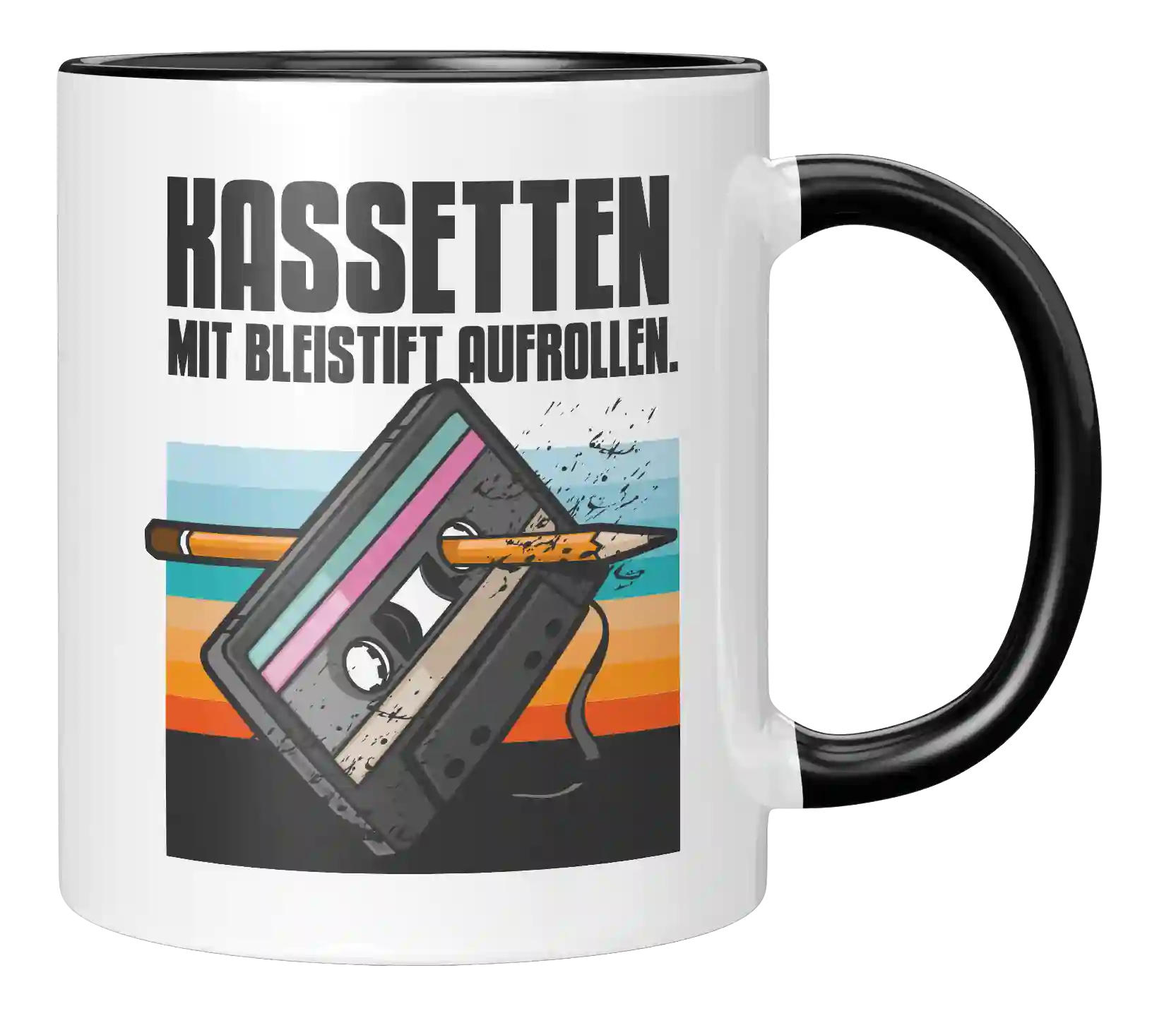 Tasse - Kassette mit Bleistift