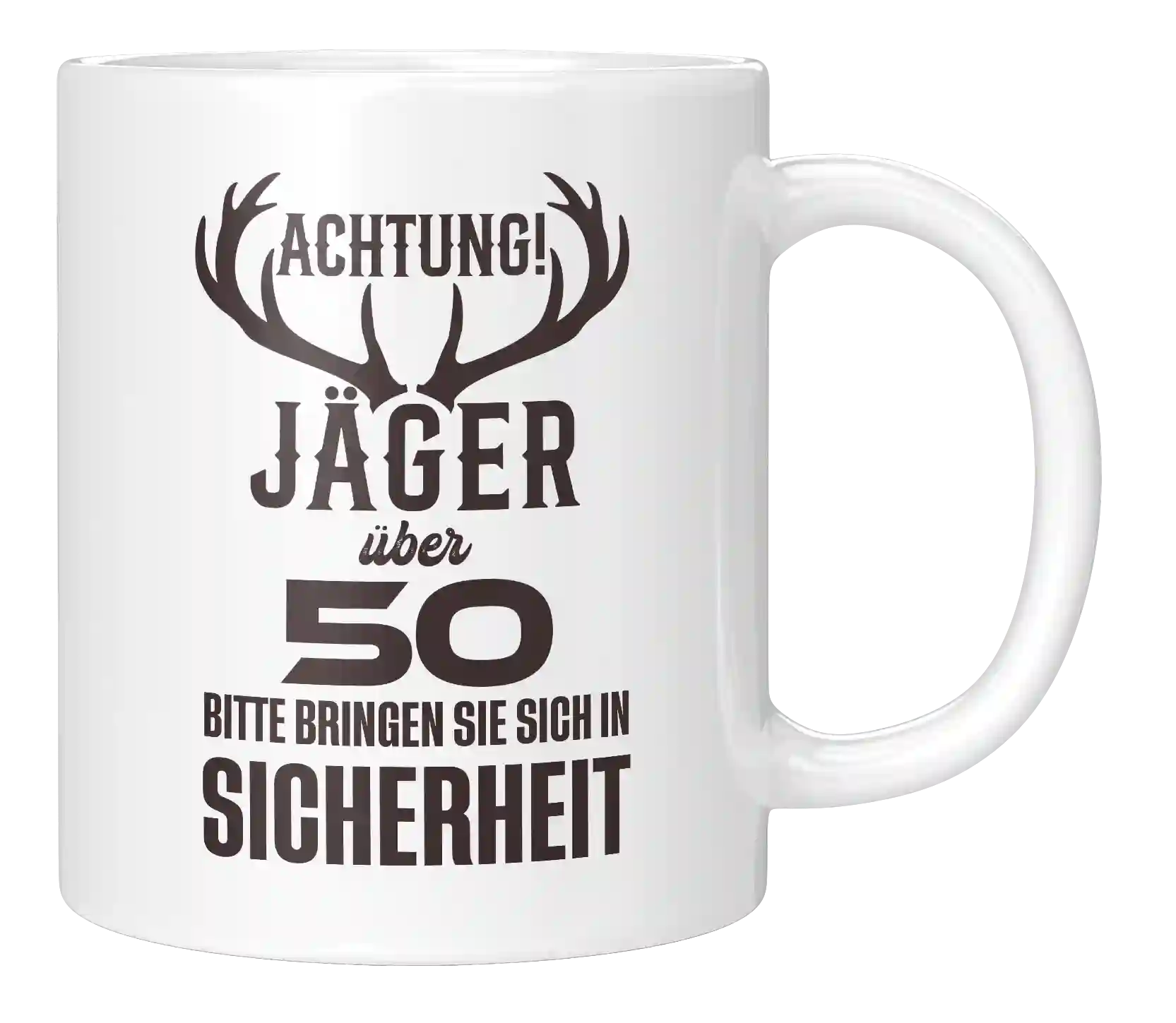 Tasse - Achtung Jäger über 50
