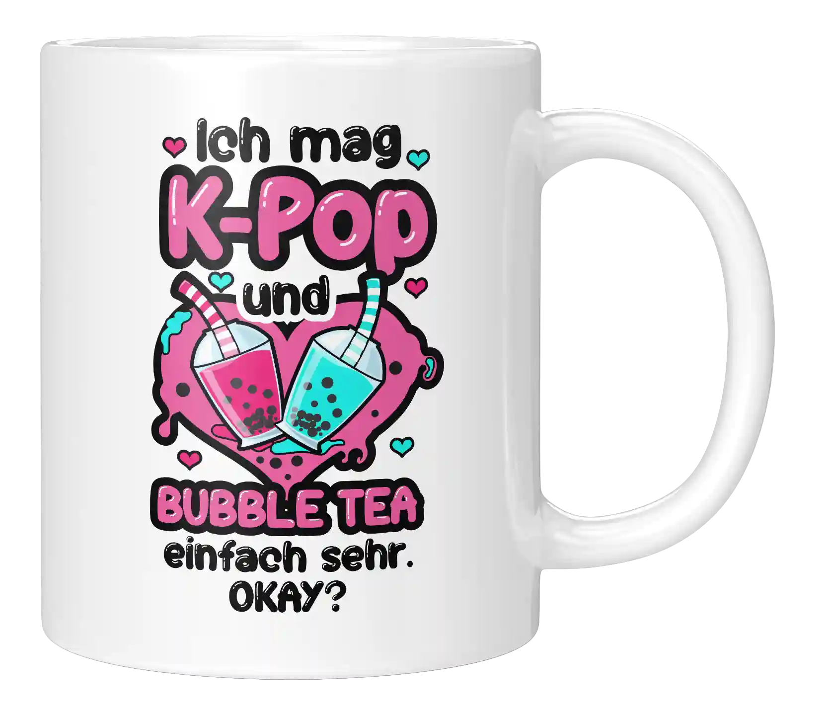 Tasse - Ich mag KPop und Bubble Tea einfach sehr