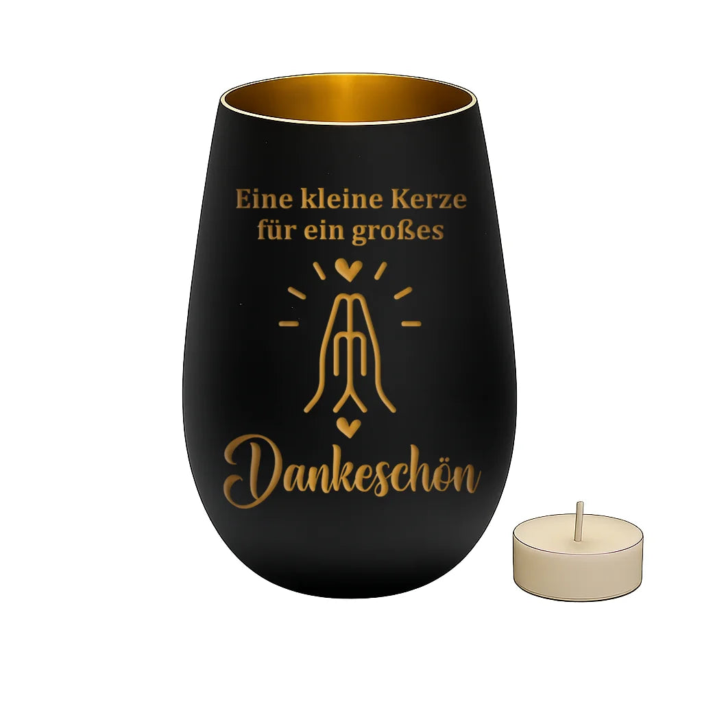 Windlicht - Eine kleine Kerze für ein großes Dankeschön