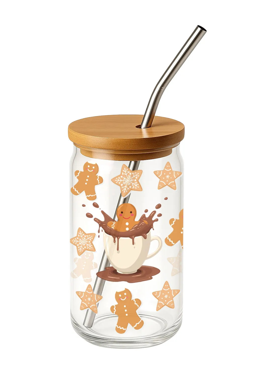 Glas mit Deckel - Lebkuchen