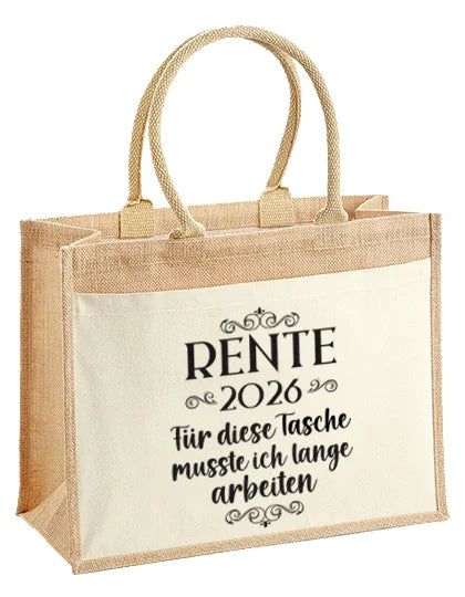 Jutetasche - Rente 2026