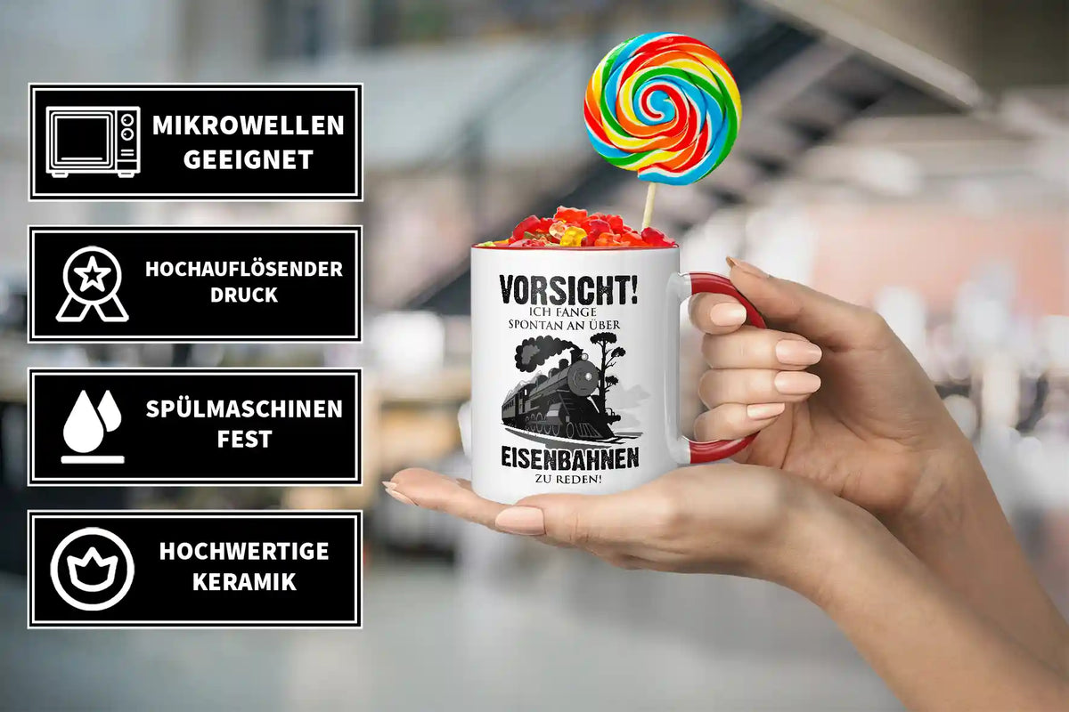 Tasse - VORSICHT! Ich fange spontan an über Eisenbahnen zu reden!