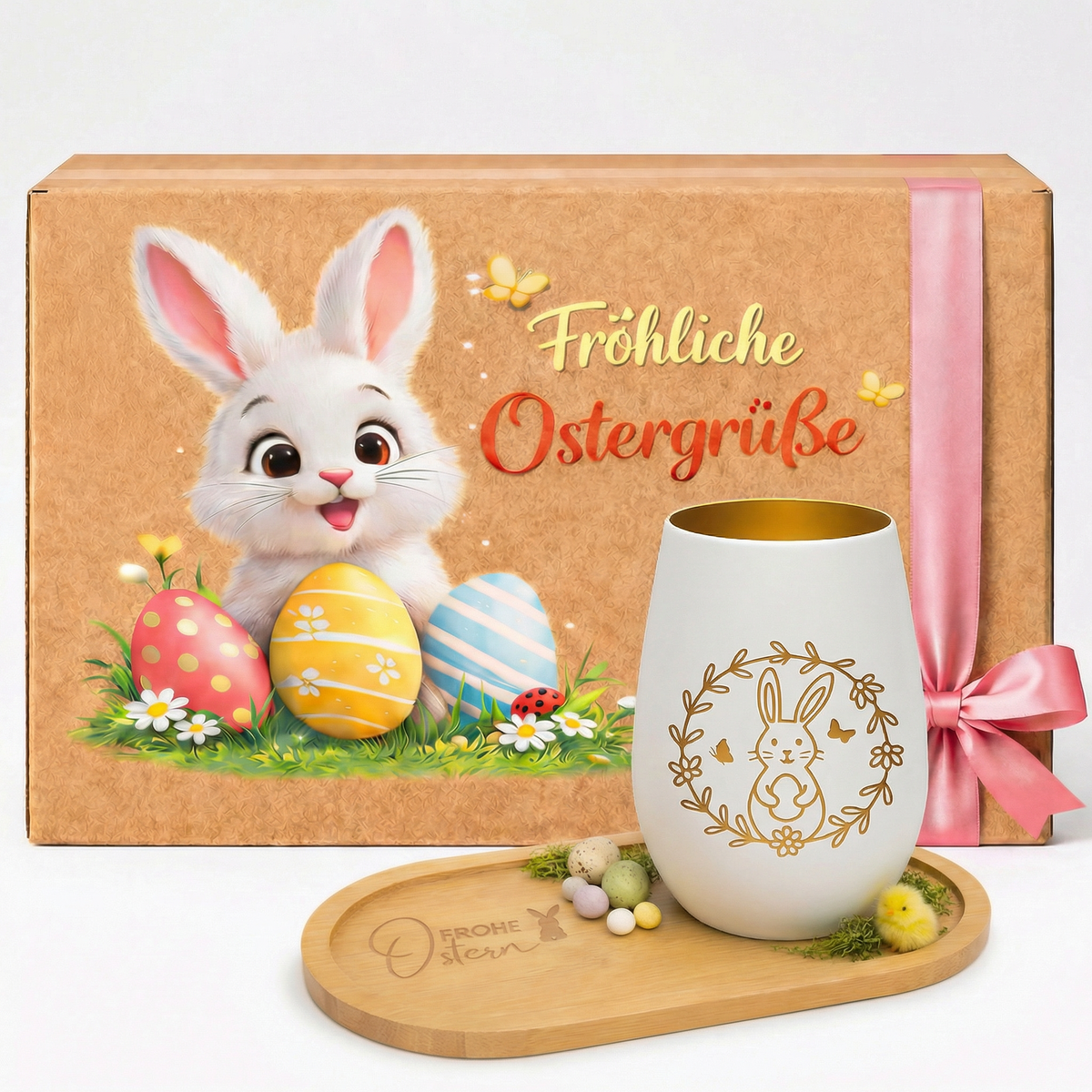 Oster Bundle - Windlicht mit Tablett und Gratis Geschenkverpackung - WT1