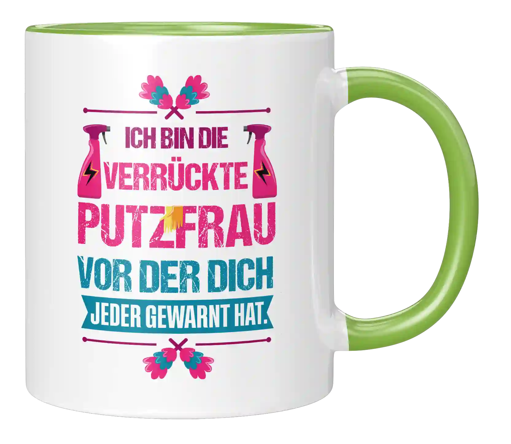 Tasse - Ich bin die verrückte Putzfrau