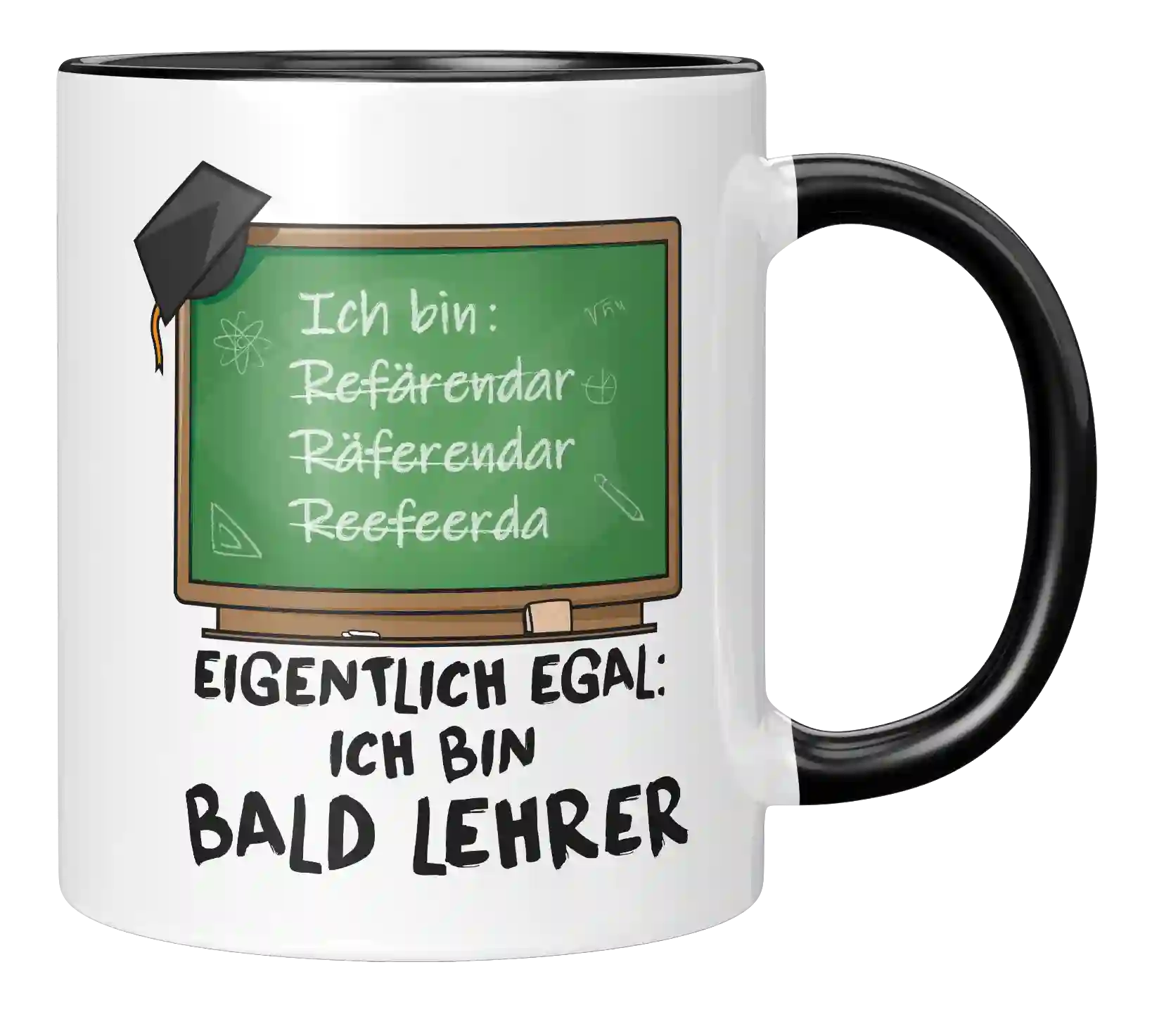 Tazza Divertente Per Insegnanti | Ich Bin Bald Lehrer | 330 Ml | Ceramica Lavabile In Lavastoviglie | Regalo Referendari