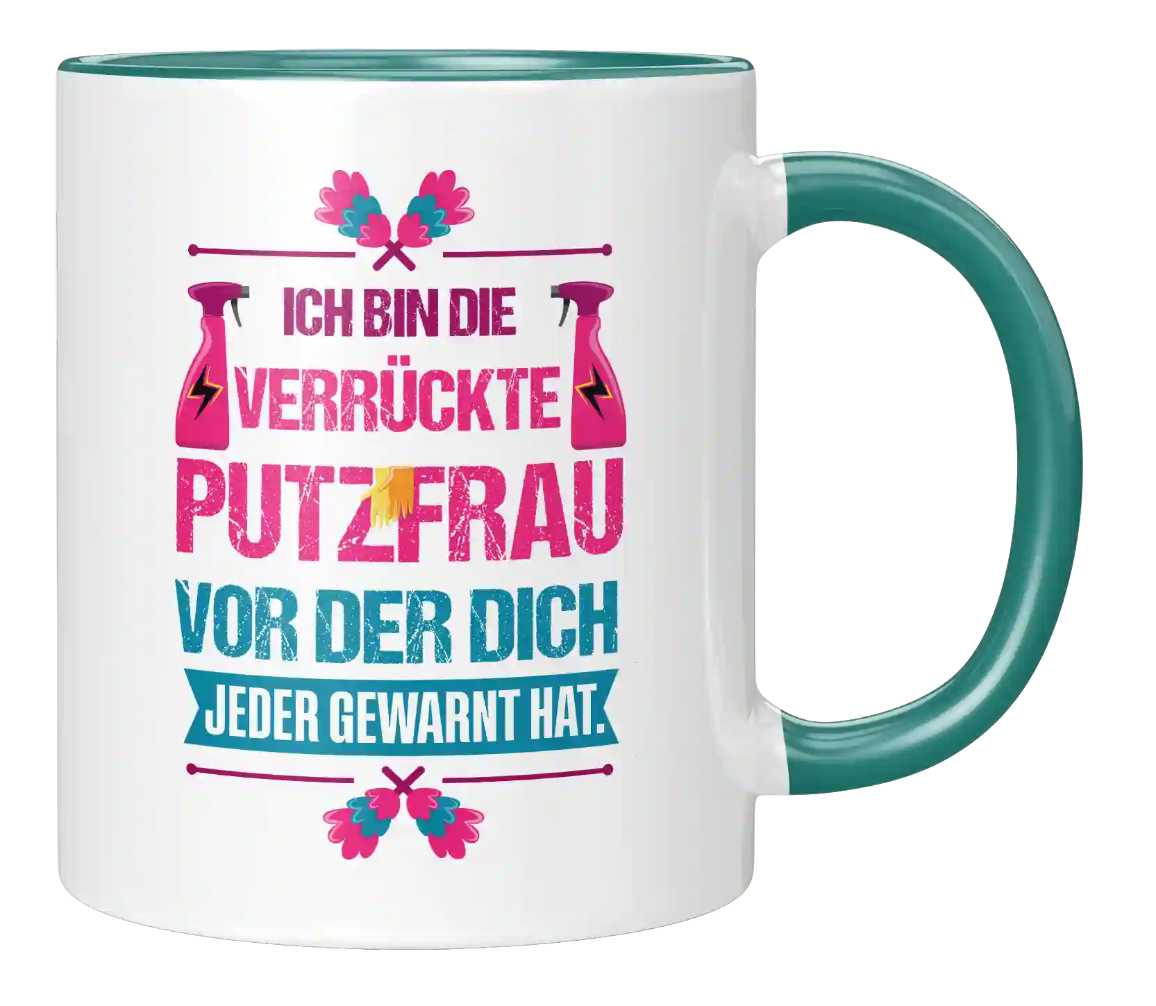 Tasse - Ich bin die verrückte Putzfrau