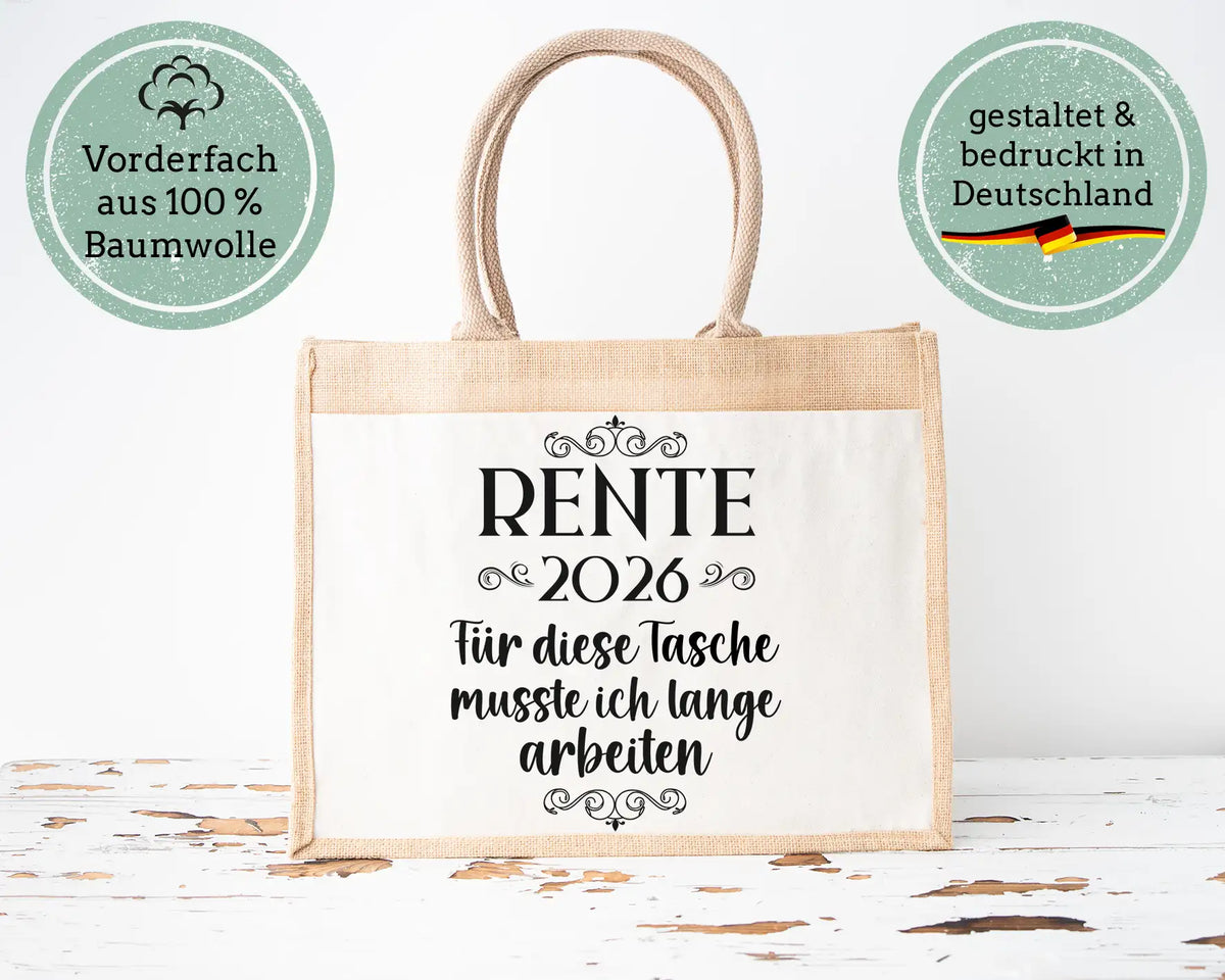 Jutetasche - Rente 2026