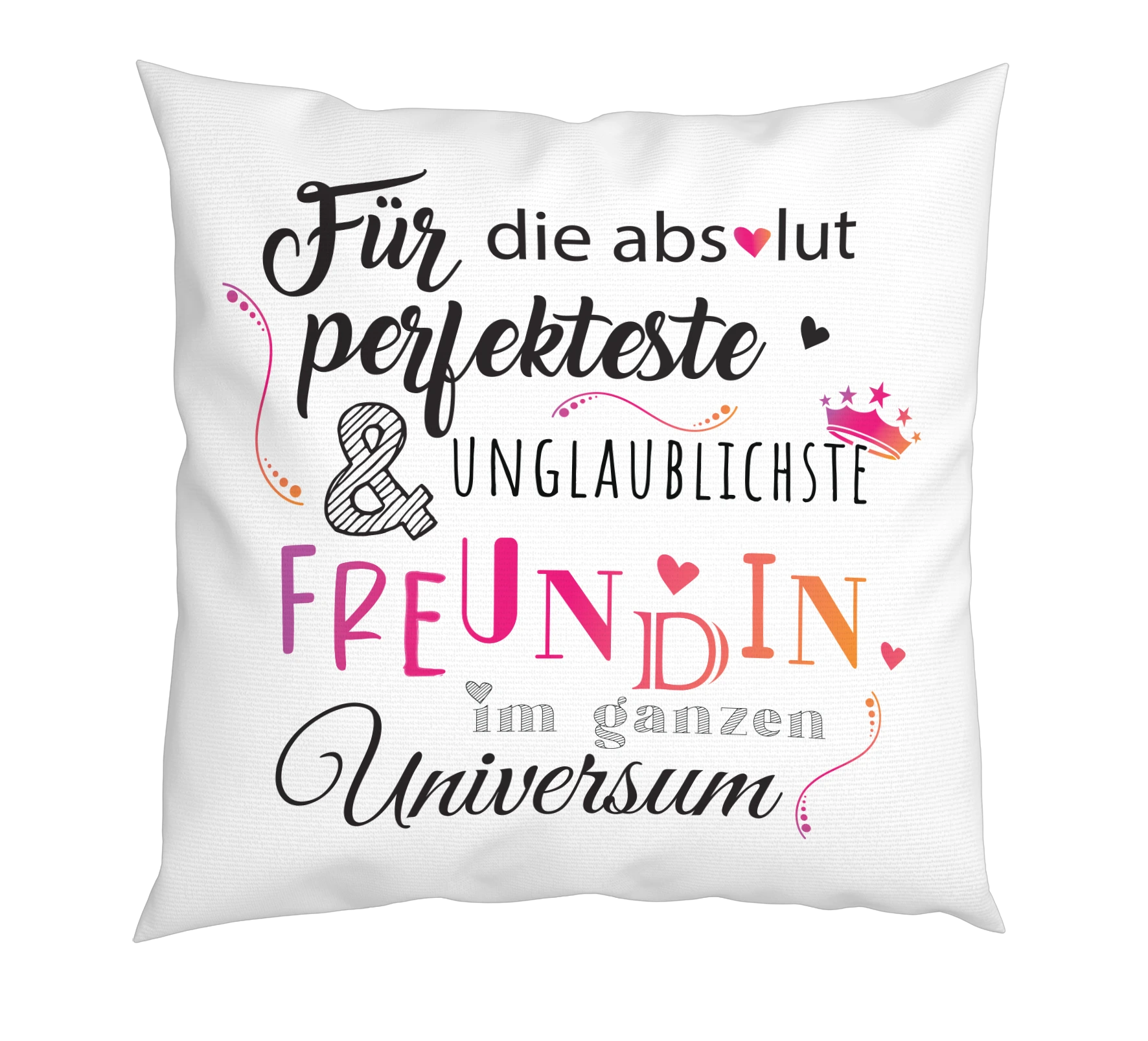 Kissen - Freundin im ganzen Universum