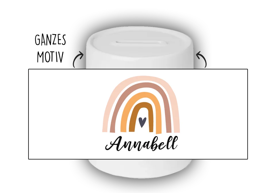 Blanco Spardose mit Motiv Beispiel Kopie - Copy