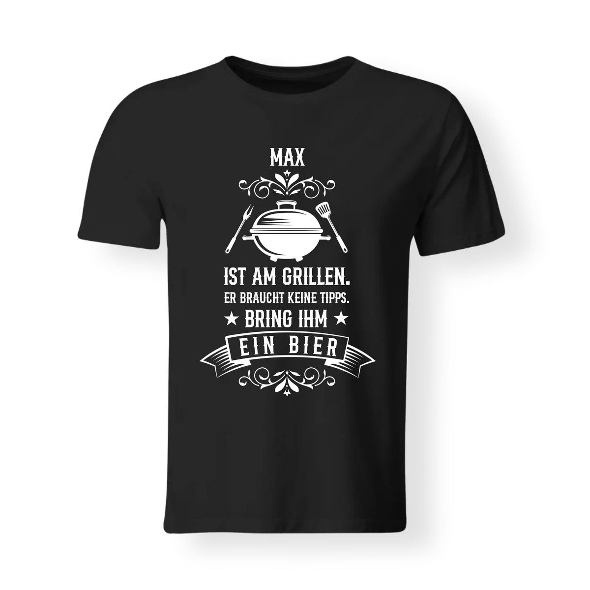 Men Crew Neck Black