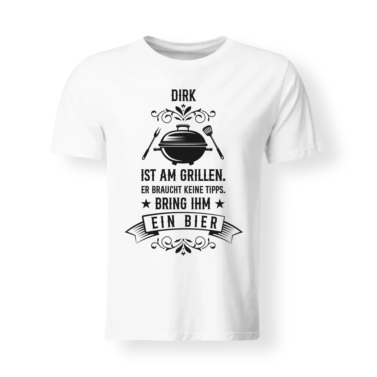 Men Crew Neck White