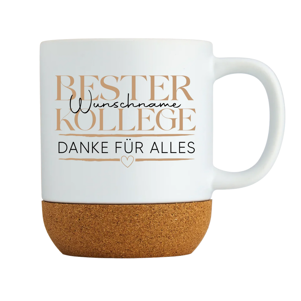 Tasse mit Korkboden - Bester Kollege - Geschenk - Geschenkeperlen.de