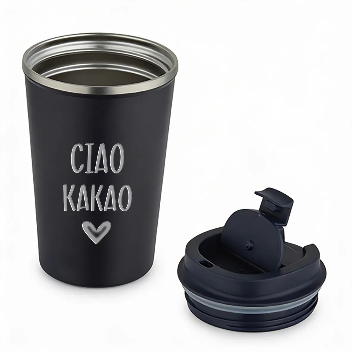 Thermobecher - Ciao Kakao - Schwarz