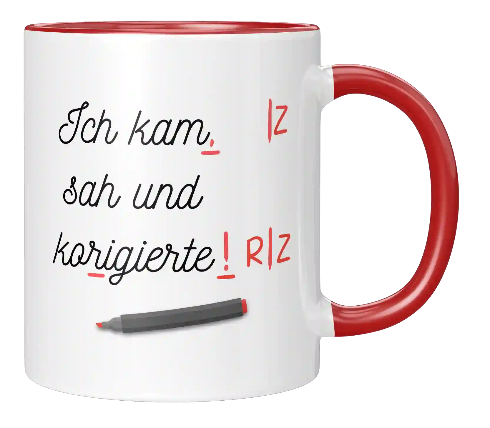Tasse - Ich kam, sah und korrigierte