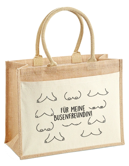 Jutetasche - Busenfreundin