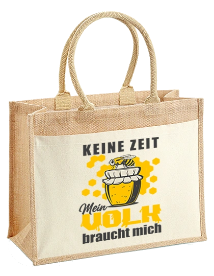 Jutetasche - Keine Zeit