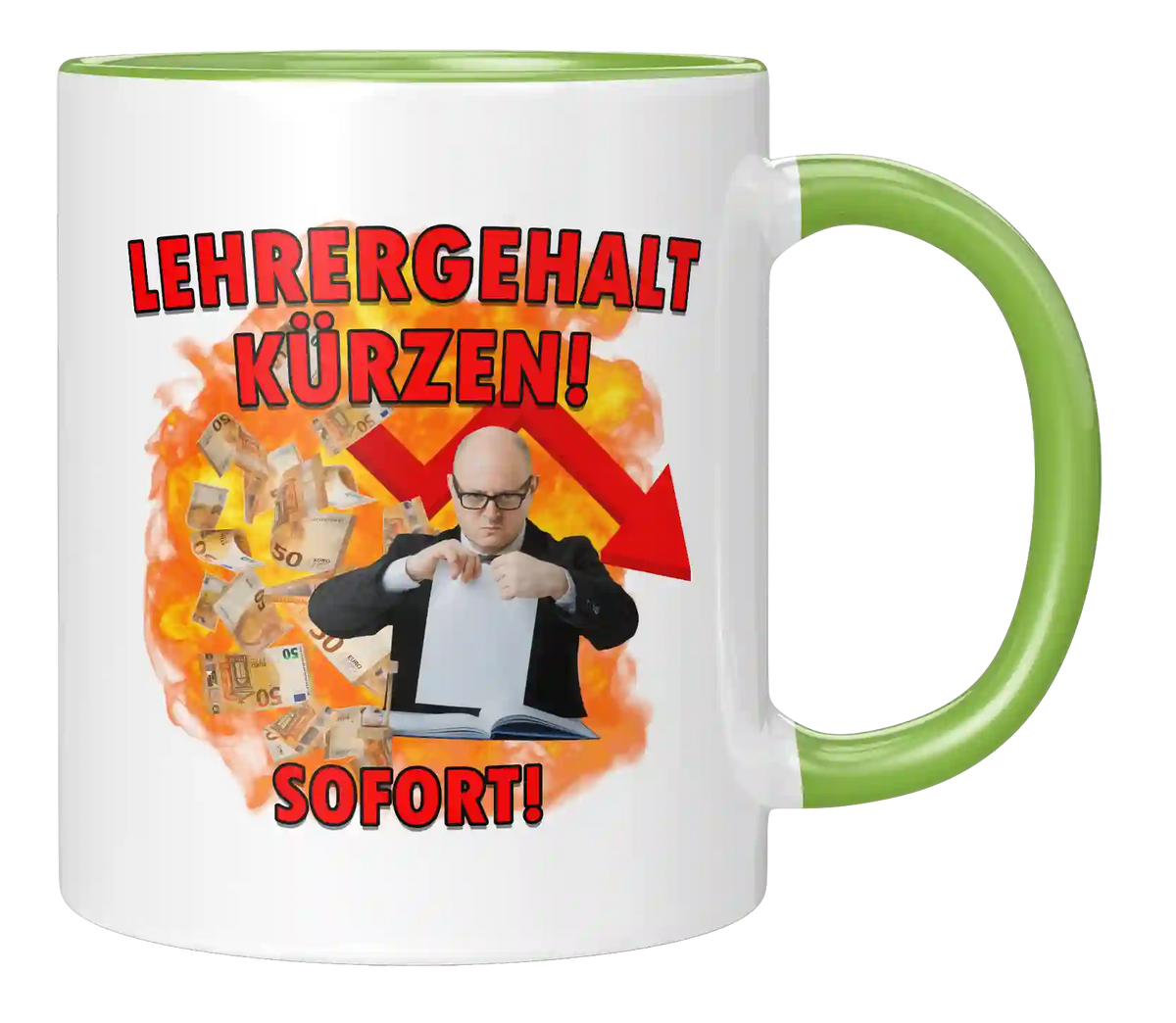 Tasse - Lehrergehalt kürzen! Sofort