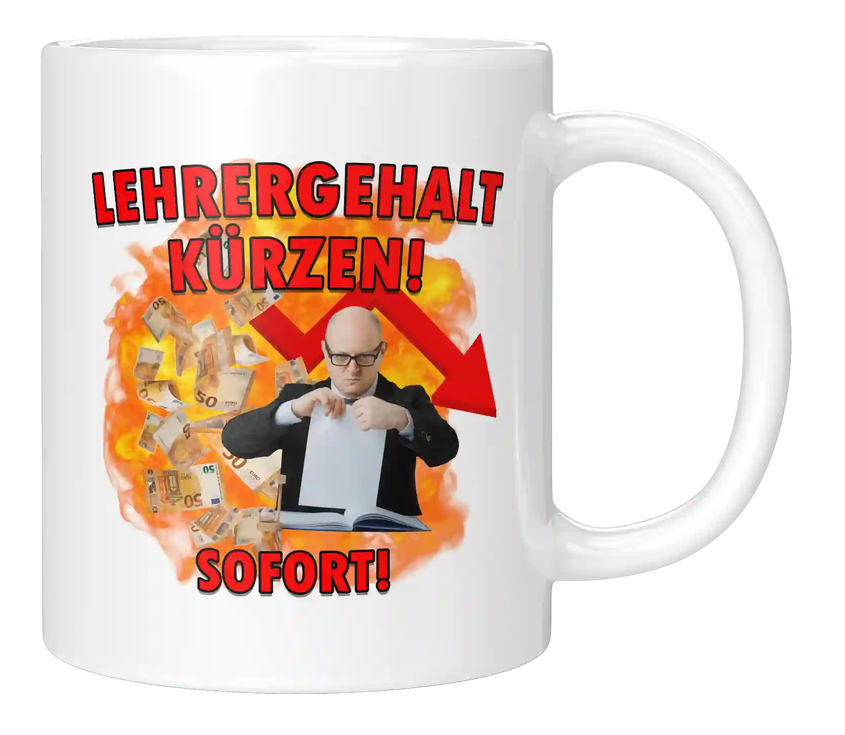 Tasse - Lehrergehalt kürzen! Sofort