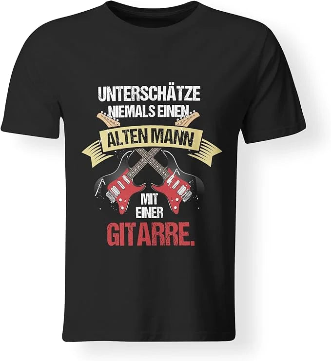 T-Shirt - Alten Mann mit einer Gitarre