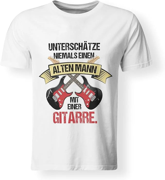 T-Shirt - Alten Mann mit einer Gitarre