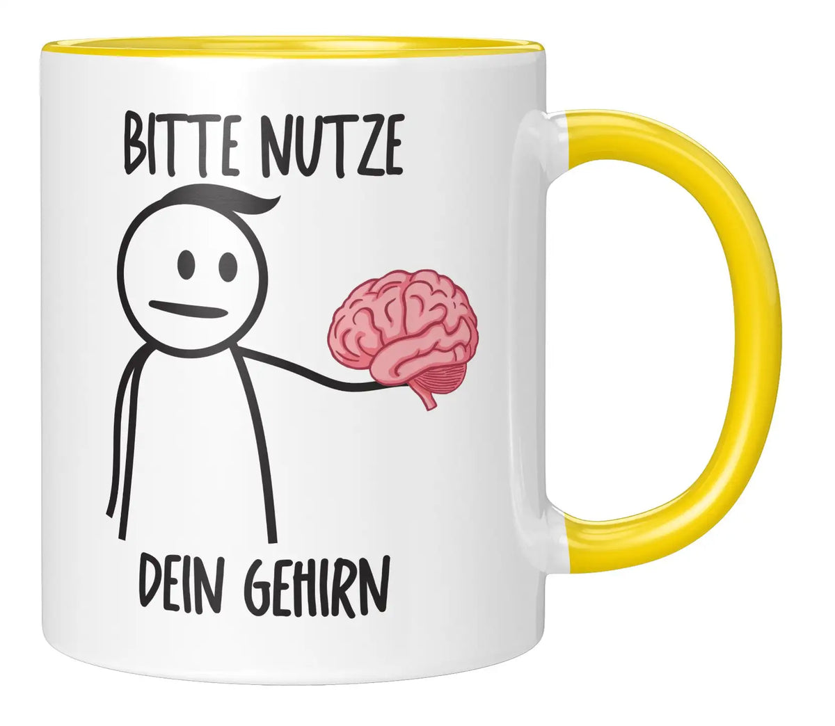Tasse - Bitte nutze dein Gehirn