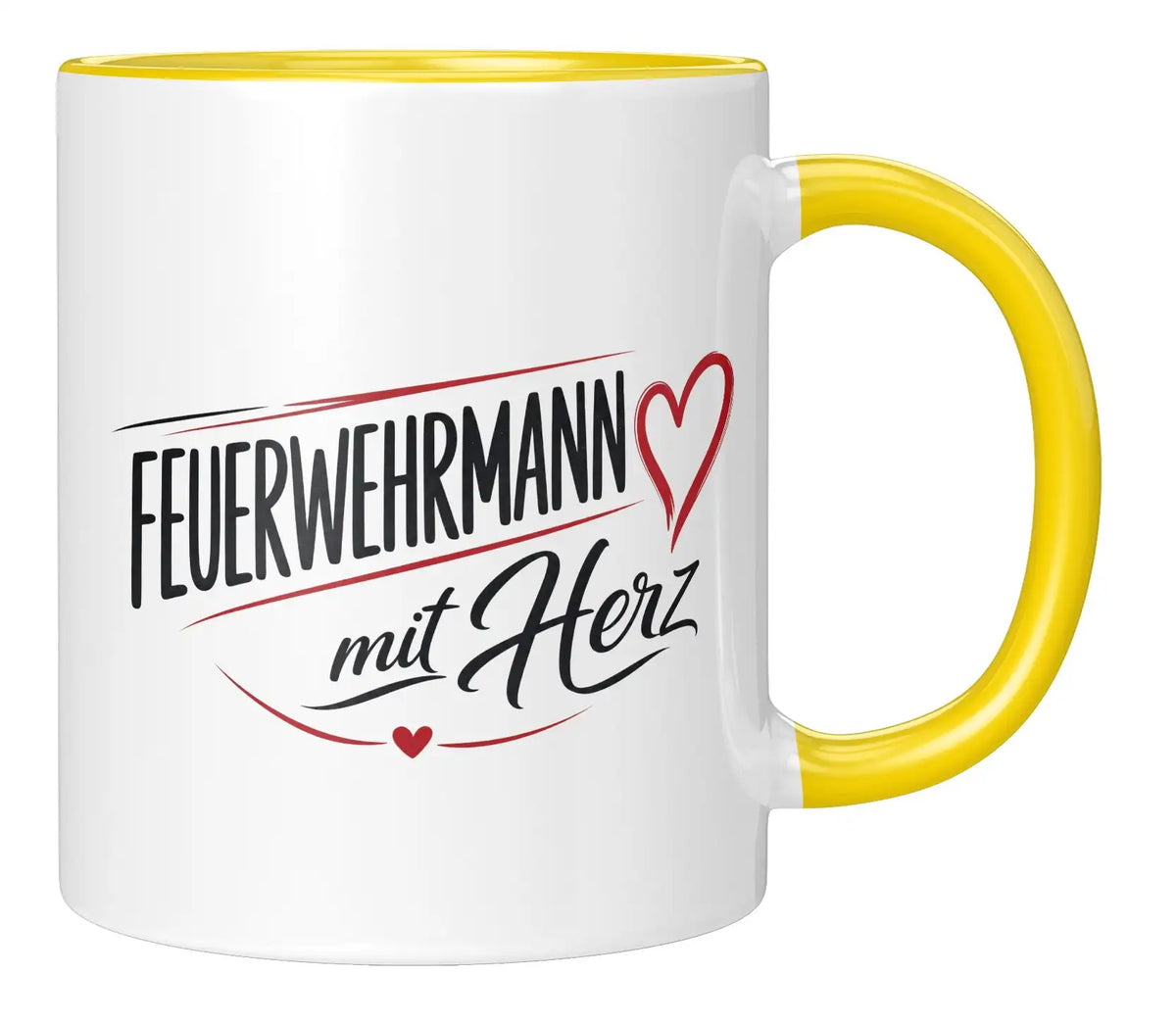 Tasse - Feuerwehrmann mit Herz