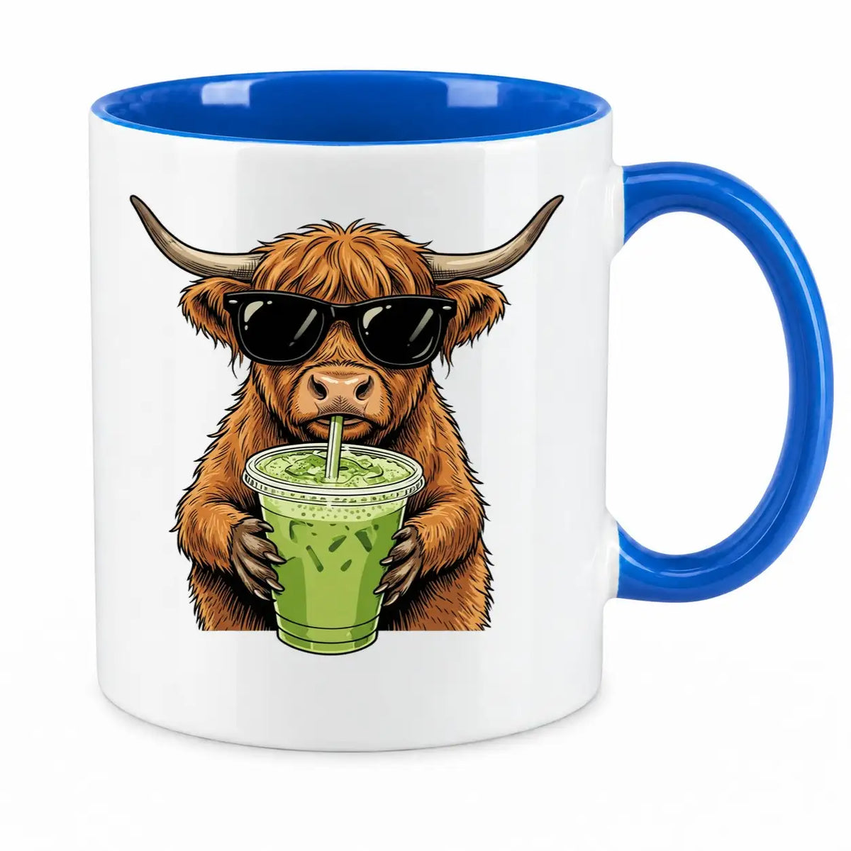 Tasse - Highland-Rind mit Sonnenbrille