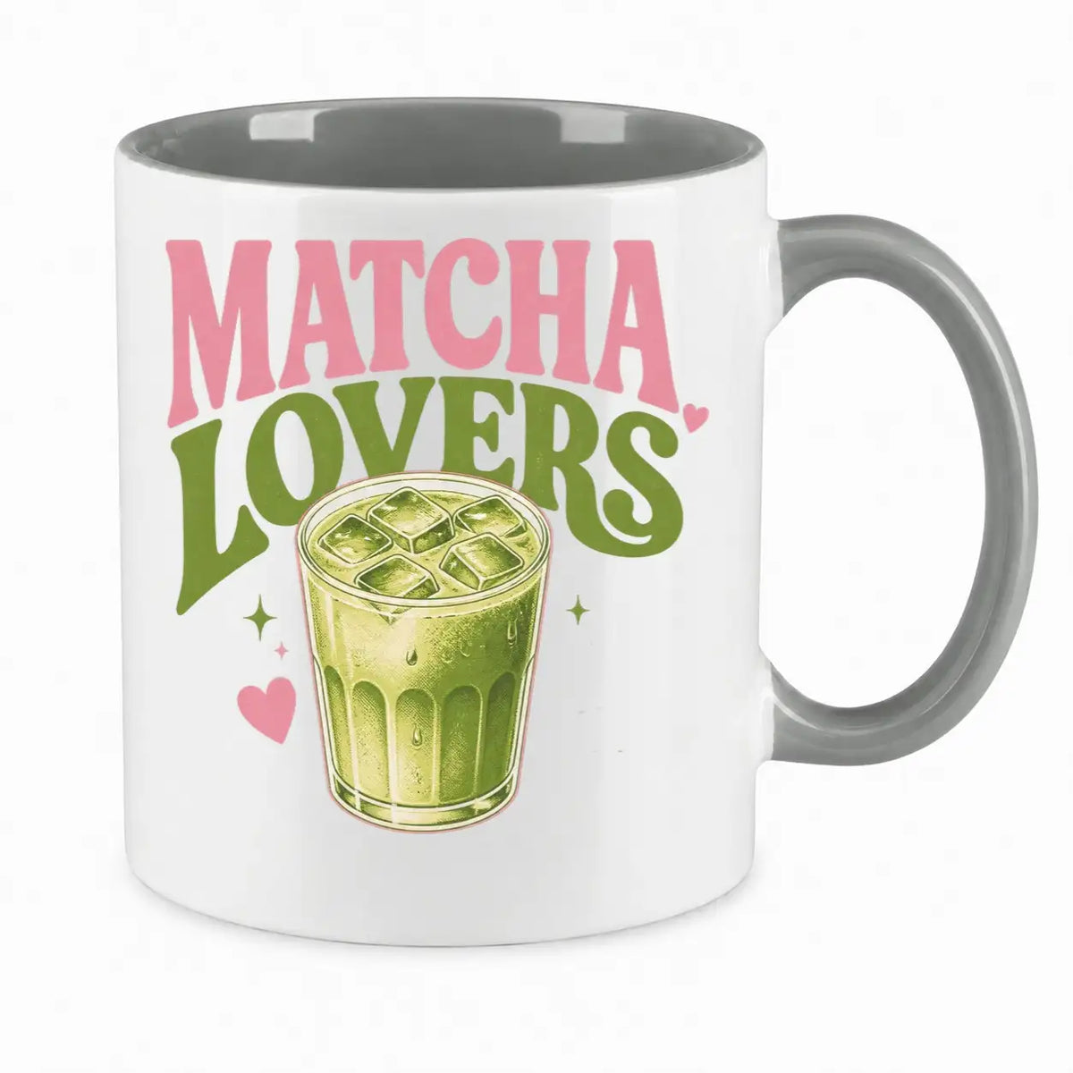 LIEBTASTISCH® Tasse mit Spruch - Matcha Lovers - Teetasse für Matcha Fans mit Glas Motiv - Matchaset - {FARBE}