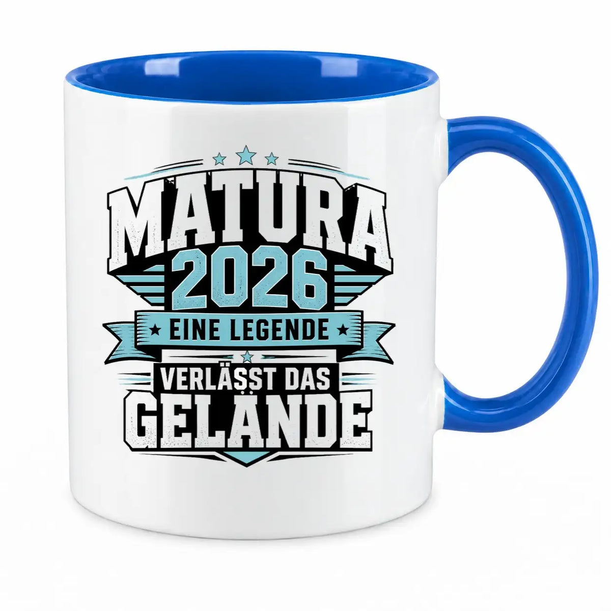 LIEBTASTISCH® Tasse mit Spruch - Matura 2026 Eine Legende verlässt das Gelände - lustige Kaffeetasse Matura Geschenk Abitur Abi Geschenke - {FARBE}