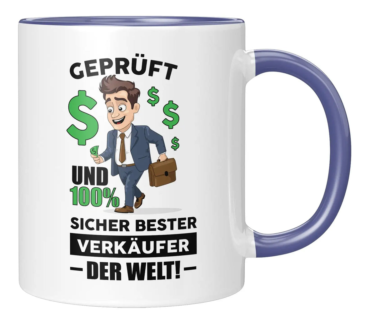 Tasse - Geprüft und 100% Sicher Bester Verkäufer der Welt - Blau