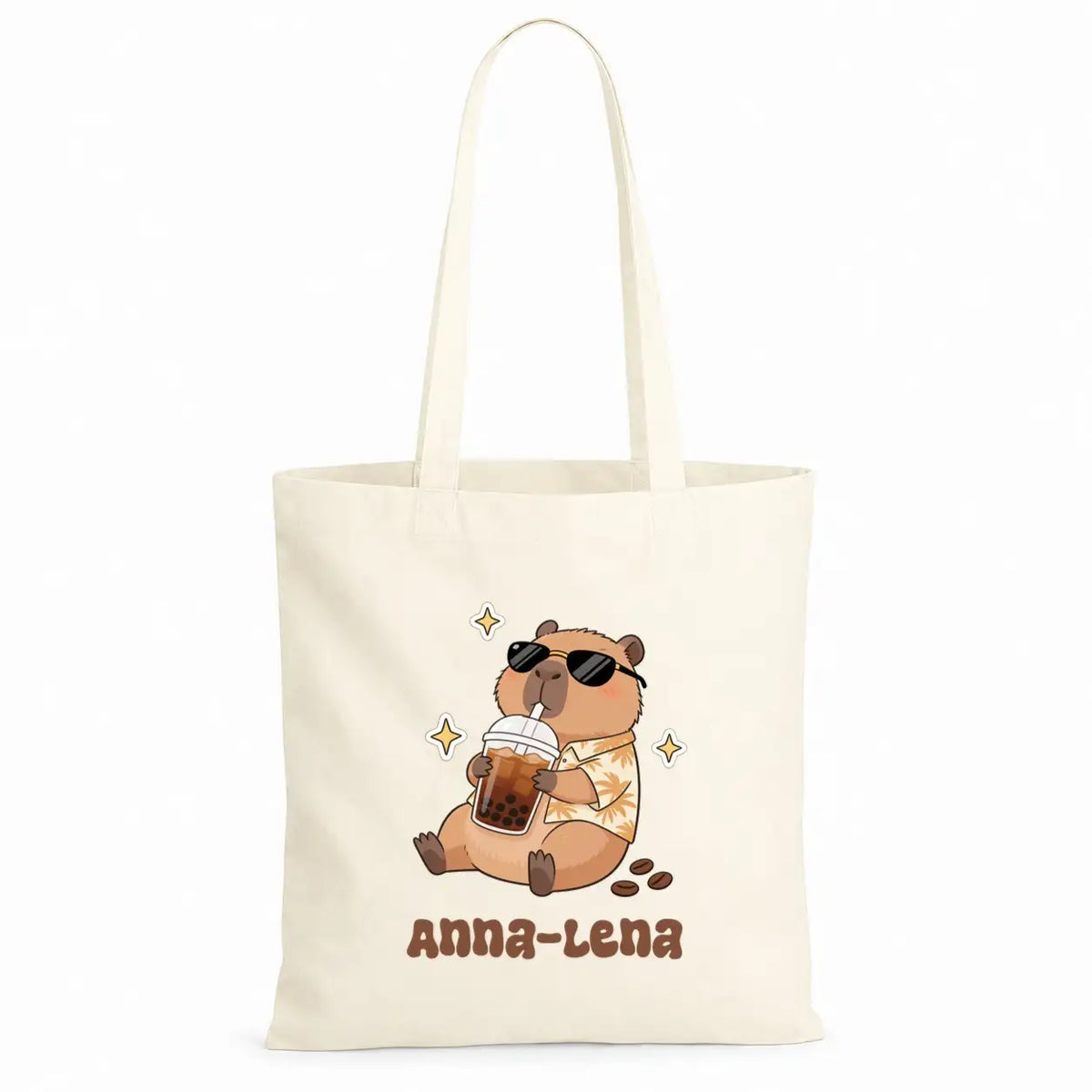 Baumwolltasche - Anna-Lena Capybara Motiv