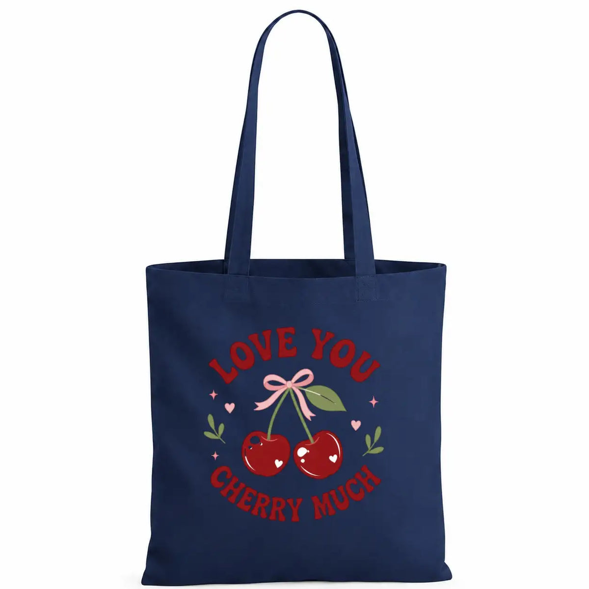 Baumwolltasche - Love you cherry much