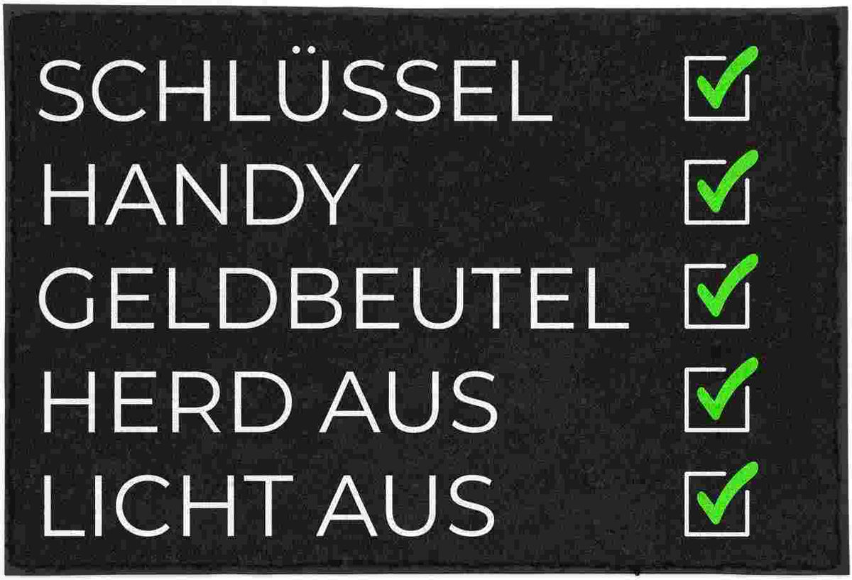 Fußmatten - Checkliste