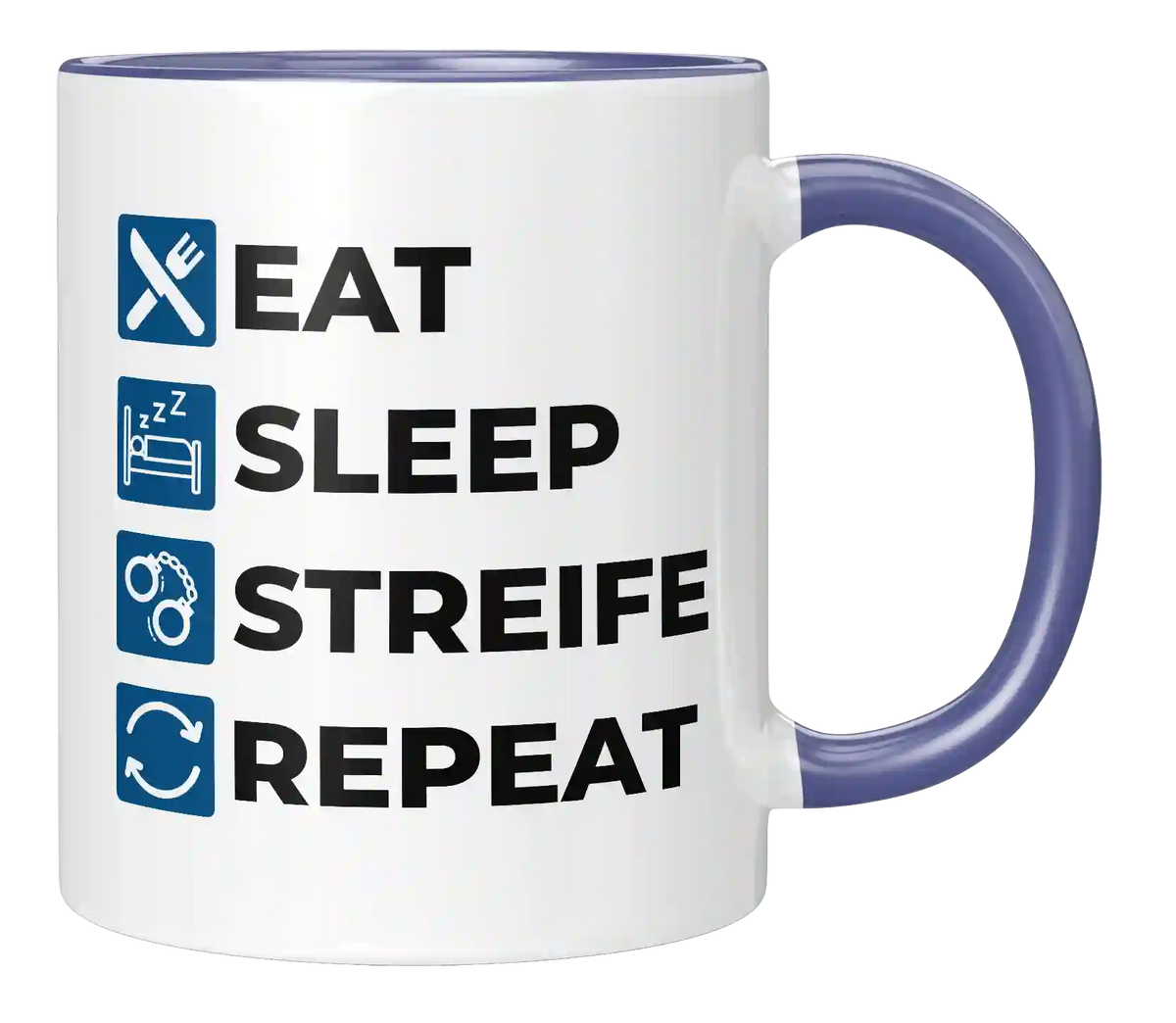 Tasse - Eat Sleep Streife Repeat