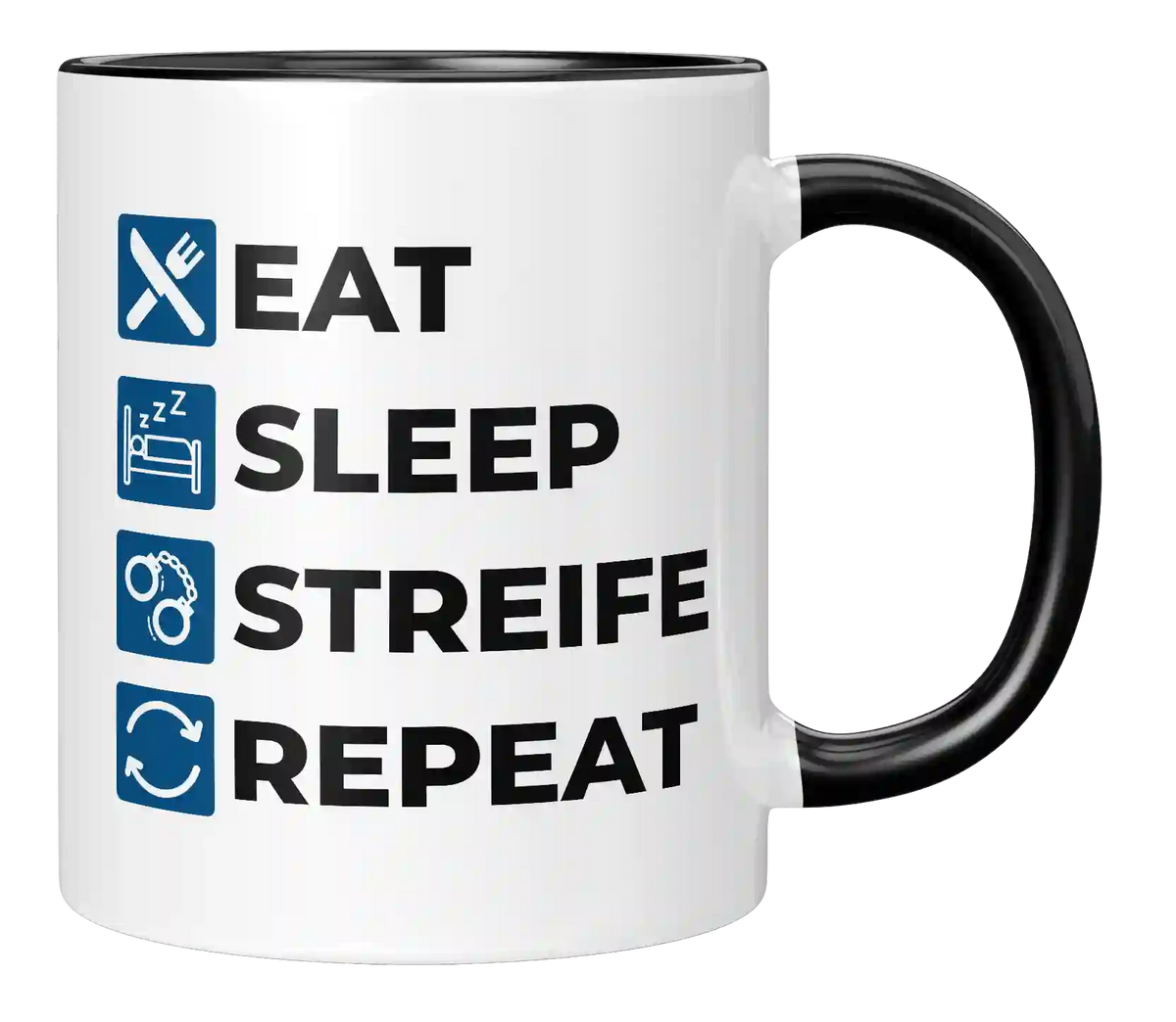 Tasse - Eat Sleep Streife Repeat